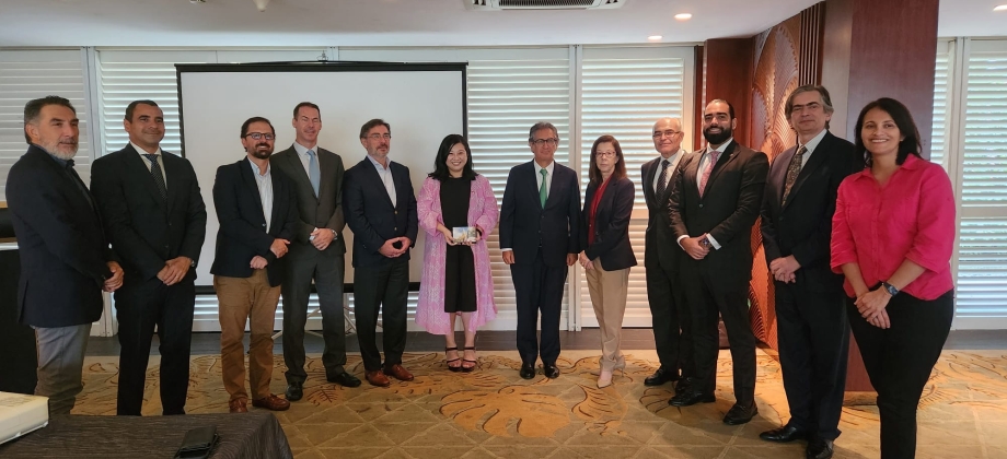 Encuentro de Embajadores latinoamericanos y Parlamentaria de Singapur en la Embajada de Colombia