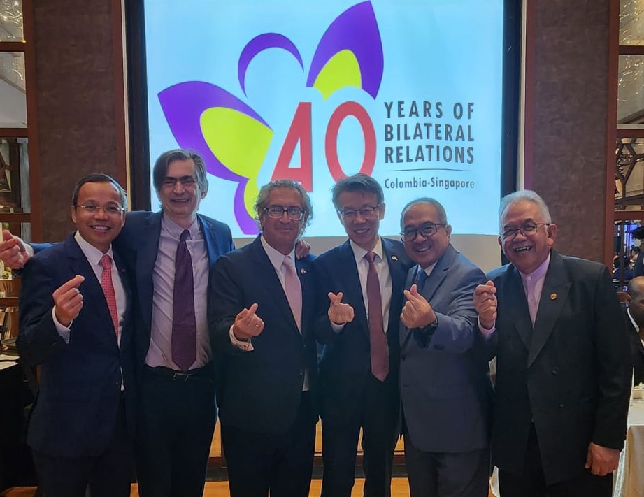 La Embajada de Colombia celebra el 40 aniversario del establecimiento de relaciones diplomáticas con Singapur