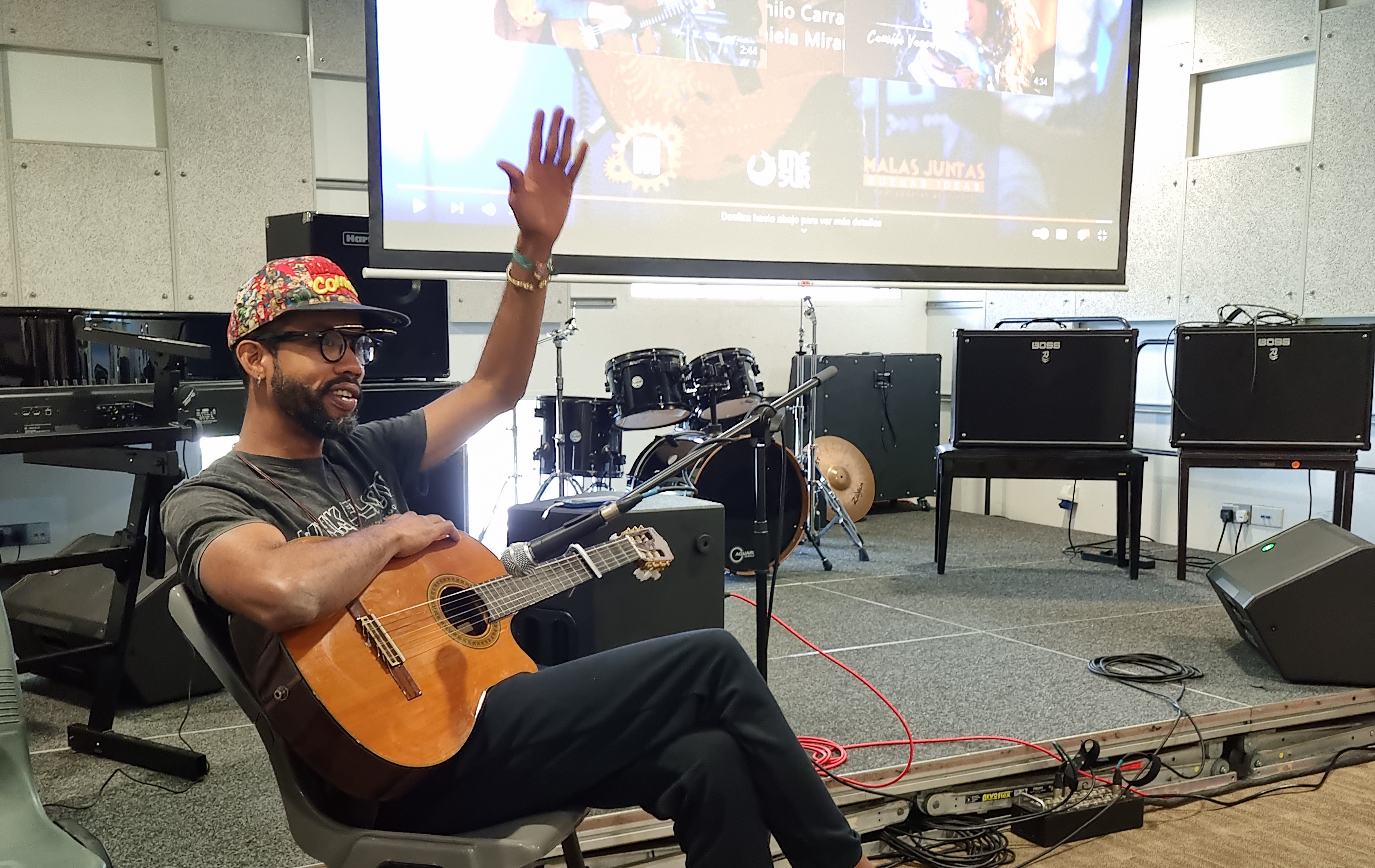 Clase magistral de Elkin Robinson en La Salle College