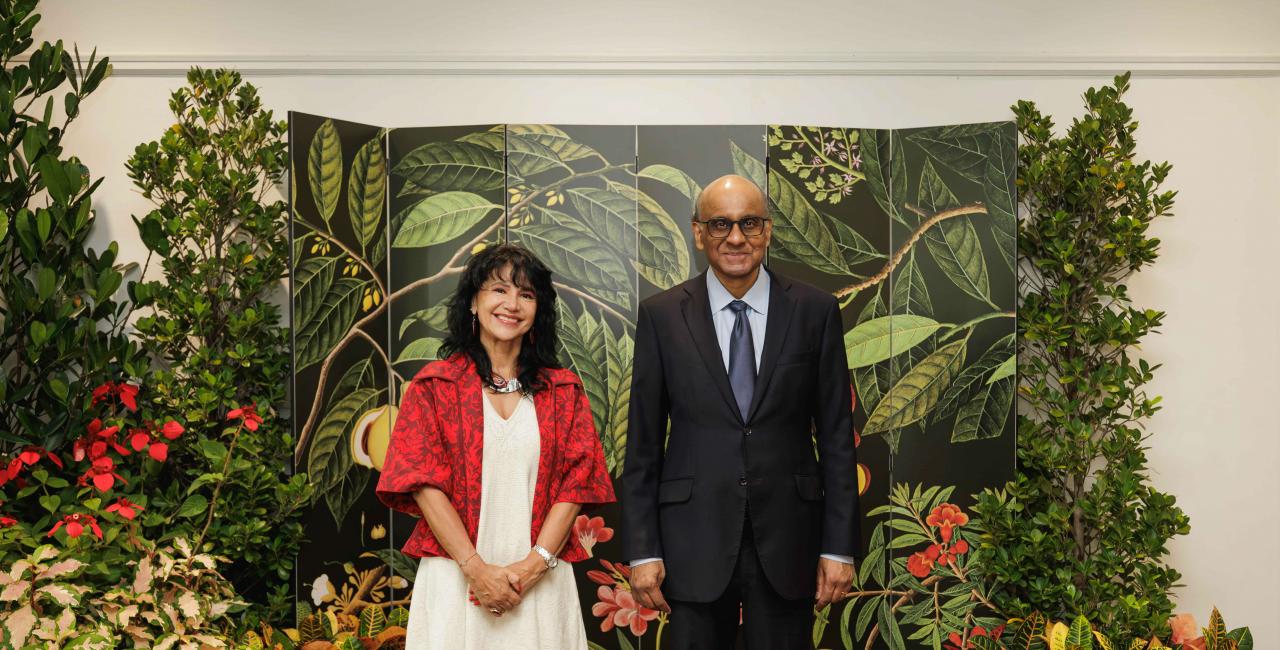 Embajadora Margarita E. Manjarrez presentó las Cartas Credenciales que la acreditan como Embajadora de Colombia en Singapur.