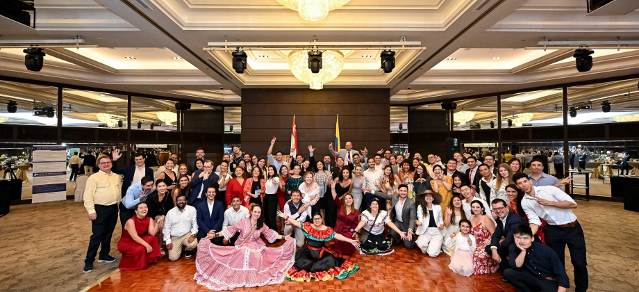 Celebración de Día Nacional de Colombia en Singapur