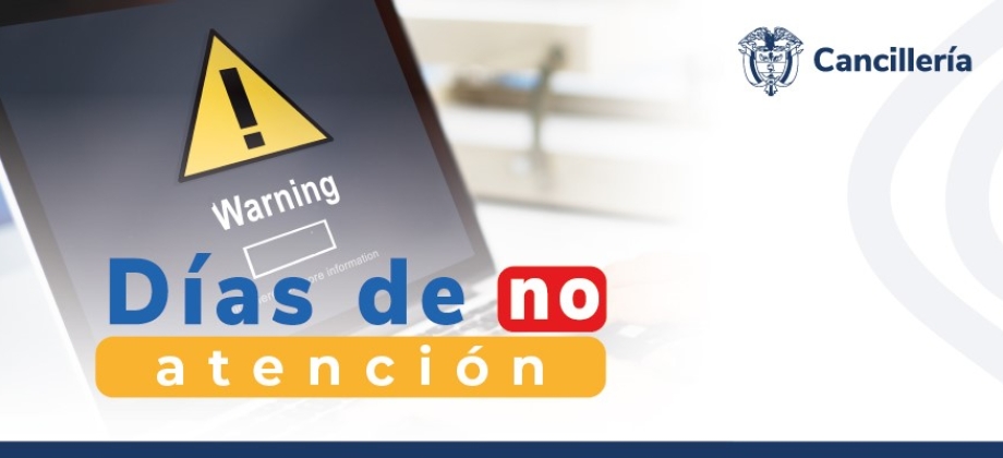 Embajada de Colombia en Singapur y su sección consular no tendrán atención al público el 25 de diciembre de 2023 y 1 de enero 2024