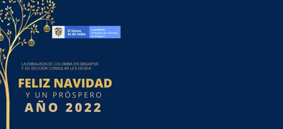 Feliz navidad y próspero 2022