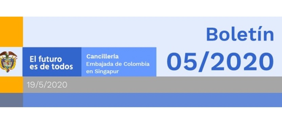 Carta del Embajador Manuel Hernando Solano a los connacionales en Singapur 