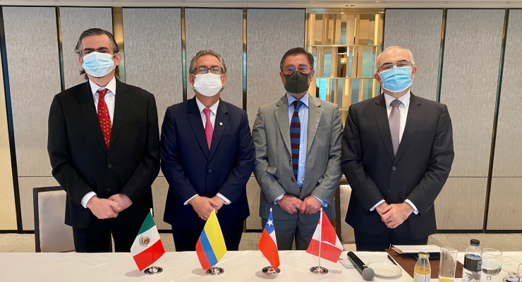 El Embajador de Colombia en Singapur se reunió con sus homólogos de la Alianza del Pacífico