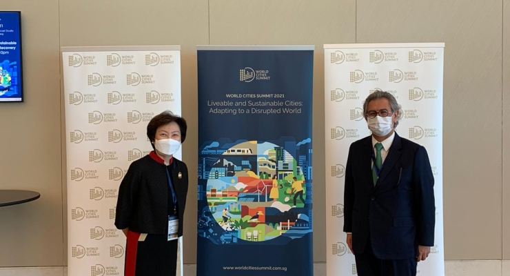 El Embajador Manuel Solano participó en la Cumbre Mundial de Ciudades (WCS) 2021, en Singapur